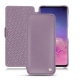 Lederschutzhülle Samsung Galaxy S10 - Lilas ( Nappa - Pantone 2645U ) 