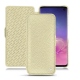 Capa em pele Samsung Galaxy S10 - Ivoire ( Sleek P C12 - White ) 