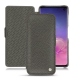 Housse cuir Samsung Galaxy S10 - Anthracite ( Pantone 424C ) 
