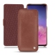Capa em pele Samsung Galaxy S10 - Passion vintage ( Glutton - Red ) 