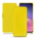 Custodia in pelle Samsung Galaxy S10 - Jaune fluo