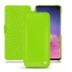 Custodia in pelle Samsung Galaxy S10 - Vert fluo