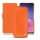 Funda de piel Samsung Galaxy S10 - Orange fluo