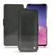 Samsung Galaxy S10 leather case - Onyx ( Black ) 