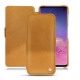 Capa em pele Samsung Galaxy S10 - Or Maïa ( Pantone 871C ) 