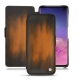 Capa em pele Samsung Galaxy S10 - Marron Patine