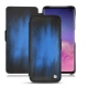 Housse cuir Samsung Galaxy S10 - Bleu Patine