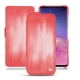 Housse cuir Samsung Galaxy S10 - Rose Patine