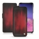 Samsung Galaxy S10 leather case - Rouge Patine