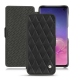 Custodia in pelle Samsung Galaxy S10 - Noir - Couture ( Nappa - Black ) 