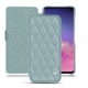Funda de piel Samsung Galaxy S10 - Bleu ciel - Couture ( Nappa - Pantone 277C ) 