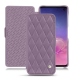 Funda de piel Samsung Galaxy S10 - Lilas - Couture ( Nappa - Pantone 2645U ) 