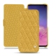 Samsung Galaxy S10 leather case - Mimosa - Couture ( Pantone 141C ) 