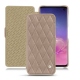 Custodia in pelle Samsung Galaxy S10 - Taupe vintage - Couture