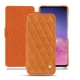 가죽 커버 Samsung Galaxy S10 - Mandarine vintage - Couture