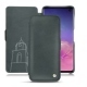 Housse cuir Samsung Galaxy S10 - Blu marino