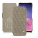 Lederschutzhülle Samsung Galaxy S10 - Darboun sabla - Couture