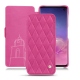 Samsung Galaxy S10 leather case - Rose BB - Couture