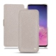 Samsung Galaxy S10 leather case - Taupe innocent