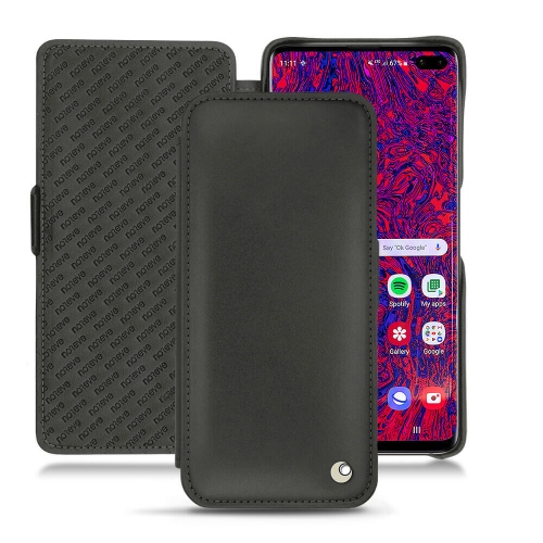 Samsung Galaxy S10+ leather case - Noir ( Nappa - Black ) 