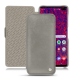 Samsung Galaxy S10+ leather case - Acier vintage ( Pantone 403C ) 