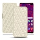 Housse cuir Samsung Galaxy S10+ - Blanc - Couture ( Bologna - White ) 