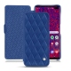 Funda de piel Samsung Galaxy S10+ - Bleu océan - Couture ( Nappa - Pantone 293C ) 