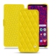 Lederschutzhülle Samsung Galaxy S10+ - Jaune fluo - Couture