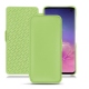 Samsung Galaxy S10 leather case - Vert olive PU
