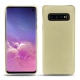 硬质真皮保护套 Samsung Galaxy S10 - Beige ( Nappa - Pantone 7502C ) 