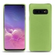 硬质真皮保护套 Samsung Galaxy S10 - Vert olive ( Nappa - Pantone 578U ) 