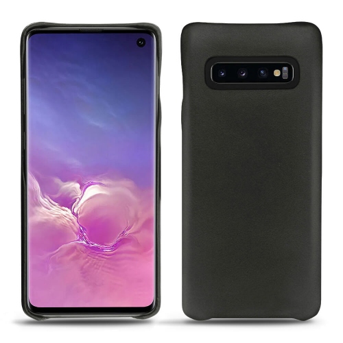 Samsung Galaxy S10 leather cover - Noir ( Nappa - Black ) 