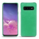 Lederschutzhülle Samsung Galaxy S10 - Menthe vintage ( Pantone 562C ) 