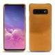 Custodia in pelle Samsung Galaxy S10 - Or Maïa ( Pantone 871C ) 