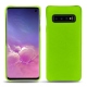 Capa em pele Samsung Galaxy S10 - Vert fluo