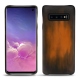 Funda de piel Samsung Galaxy S10 - Marron Patine