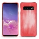 Funda de piel Samsung Galaxy S10 - Rose Patine