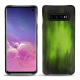 Capa em pele Samsung Galaxy S10 - Vert Patine