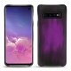 Samsung Galaxy S10 leather cover - Violet Patine