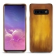 Coque cuir Samsung Galaxy S10 - Doré Patine