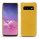 硬质真皮保护套 Samsung Galaxy S10 - Jaune soulèu
