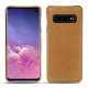 Coque cuir Samsung Galaxy S10 - Castan esparciate