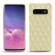 Custodia in pelle Samsung Galaxy S10 - Beige - Couture ( Nappa - Pantone 7502C ) 