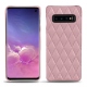 硬质真皮保护套 Samsung Galaxy S10 - Rose - Couture ( Nappa - Pantone 2365C ) 