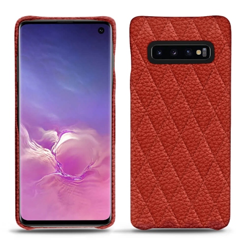Funda de piel Samsung Galaxy S10Papaye - Couture ( Pantone #b54317 ) 