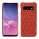 Custodia in pelle Samsung Galaxy S10 - Arange clouquié - Couture
