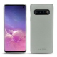 Coque cuir Samsung Galaxy S10 - Gris PU