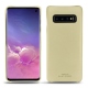 Funda de piel Samsung Galaxy S10 - Beige PU