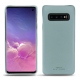 Coque cuir Samsung Galaxy S10 - Bleu ciel PU