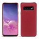 硬质真皮保护套 Samsung Galaxy S10 - Rouge passion